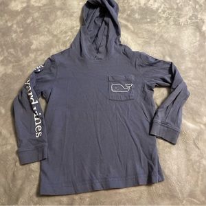 Vineyard Vines 3t Hooded Tee - Denim color